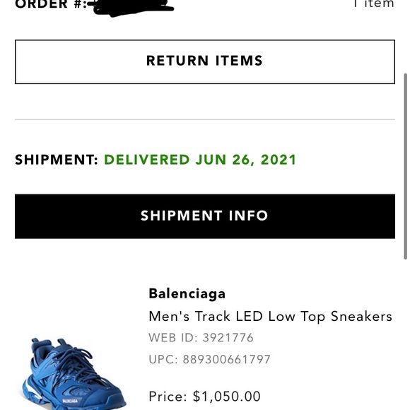 COPY - Balenciaga Men’s Track LED Low Top Sneakers